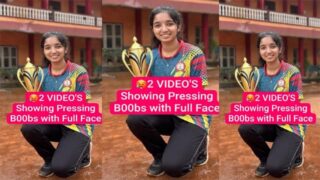 Champion Girl Latest Viral Showing & Boobs Pressing Video Watching