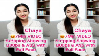 Chaya Instagram Model – Private Premium Stripping Showing – her Boobs & Ass Video