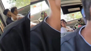 College Girl Boobs Pressing & Having Sex Government Bus