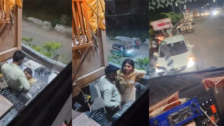 Hot Paid Randi Blowjob Truck Driver On Public Road Latest MMS